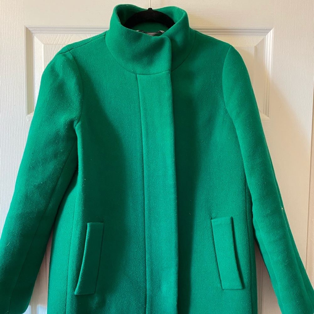 J. Crew Factory City Coat Green